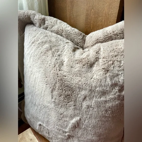 RACHEL ZOE Soft & Cozy Faux Fur Accent Pillow ! NWT! Cuddle up in coziness π΄ - Picture 13 of 14